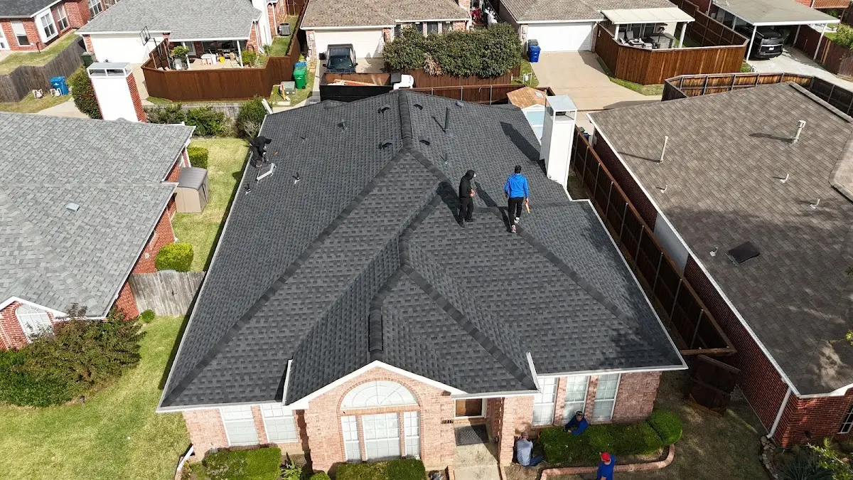 Slate & Tile Roof Repair work in progress on a Jacksonville Beach property